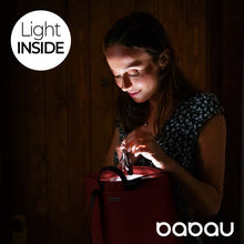 Cargar imagen en el visor de la galería, Cartera Mochila  Iluminación Integrada BABAU  - Boogie L - Maglia Oak (Beige)