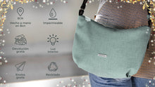 Cargar imagen en el visor de la galería, Cartera Shopper Iluminación Integrada Babau-Jazz M - Grain Menta (Verde)